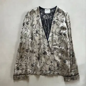 forte_forte 노카라 자켓 자수 가디건 보태니컬 무늬