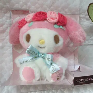 산리오 초레어 마이멜로디 GODIVA 콜라보 봉제 인형 레트로