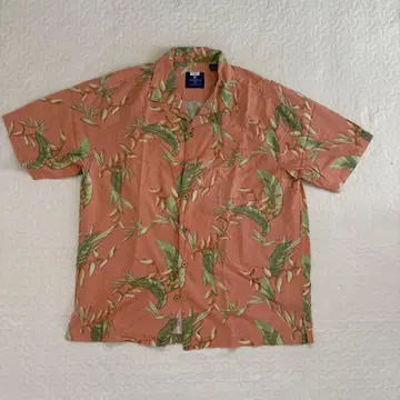 Caribbean 카리비안 실크제 하와이안 셔츠
