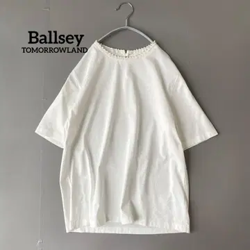 BALLSEY 정가 1.4만 엔 티셔츠 펄 넥 비즈 풀오버