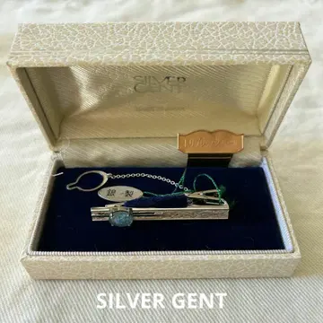 SILVER GENT 넥타이핀 트리플렛 오팔 일본제 박스형