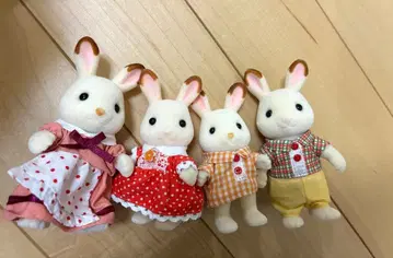 Sylvanian Families 쇼콜라 토끼 패밀리 4체 세트