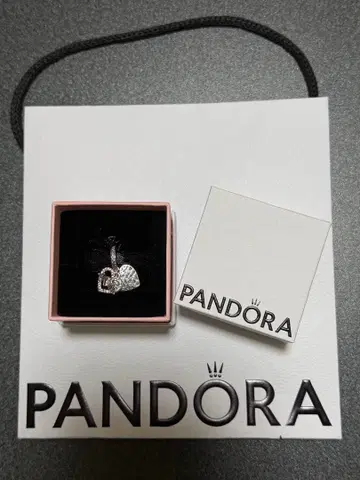 PANDORA 참 Heart & Mum Dangle Charm
