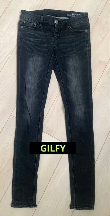 MAISON GILFY 스키니 데님 블랙 25 헤이세이 갸루 y2k