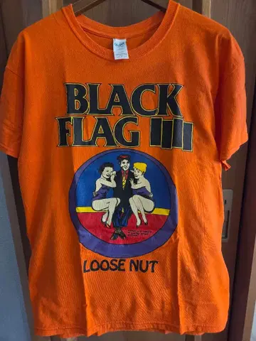 BLACK FLAG LOOSE NUT 밴딩 티셔츠