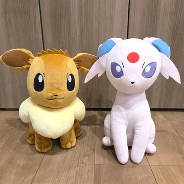 포켓몬 메챠모후굿토 봉제 인형 이브이 에브이 2체 세트