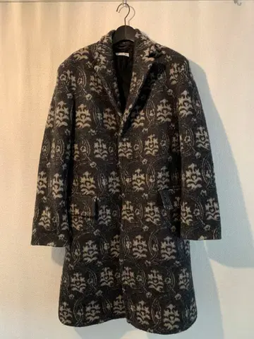 드리스반노튼 Dries Van Noten 올 패턴 체스터 코트 새상품급