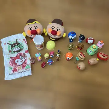 호빵맨 캡슐 토이 다수 가챠가챠 가챠폰, 슬리퍼, 물수건