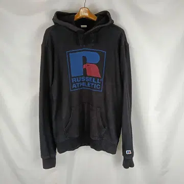 Russell Athletic 후드티 L 빅 로고 블랙 B5575