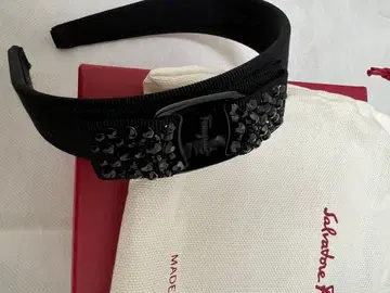 Salvatore Ferragamo 머리띠 블랙 비쥬