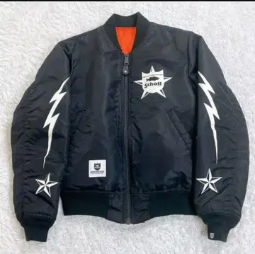 SCHOTT BASS BRIGADE MA-1 플라이트 자켓 블랙