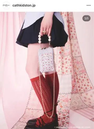 CathKidston x HelloKitty 멀티 숄더 퍼스 (파랑)