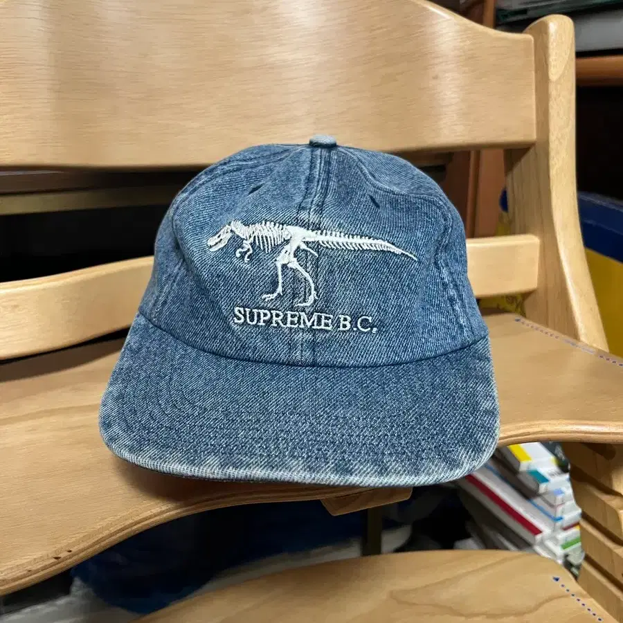 Supreme x True Religion Washed Denim 6-Panel Ball Cap Hat Denim