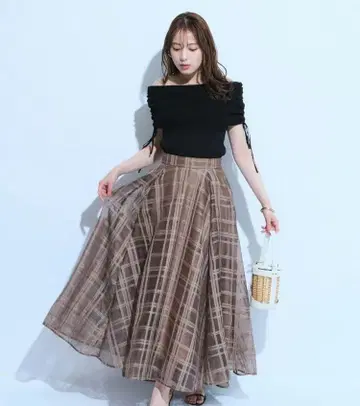 마이스트 체크 서큘러 스커트 아푸와이저 리셰 저스길리티