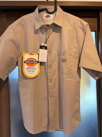 Dickies 워크 셔츠 반팔 베이지 L