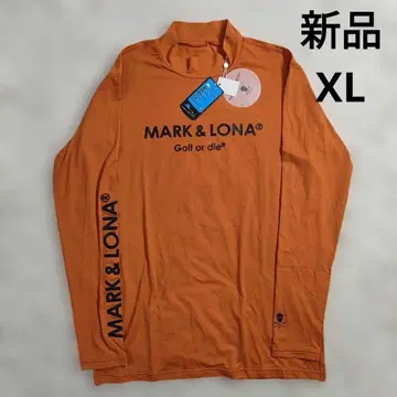 [택 포함 새상품] 마크앤로나 모크넥 T셔츠 50 오렌지 XL 골프