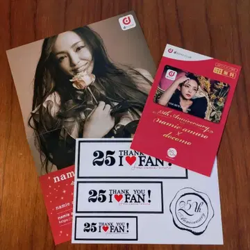 아무로 나미에 d 포인트 카드 라이브 DVD 스티커 세트