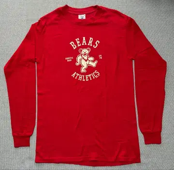 Grateful Dead 댄싱 베어 롱 T셔츠 빨간색 S 1999