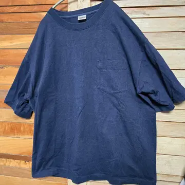CAMBER 헤비 웨이트 포켓 T셔츠 USA제 네이비 XXL