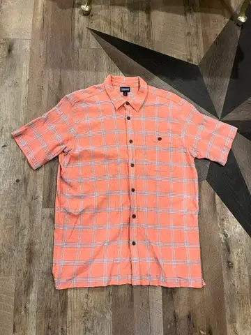 레어 사이즈 Patagonia 오가닉 코튼 체크 셔츠 파타고니아