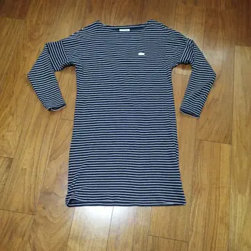 LACOSTE 라코스테 보더 긴팔 티셔츠 원피스 38