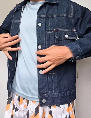 인디고 데님 자켓 G 자켓