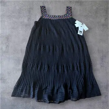 택 포함 새상품 missoni 미쏘니 니트 원피스 블랙 x 멀티 컬러