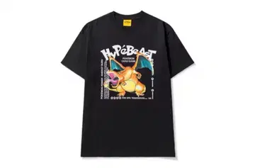 포켓몬 카드 게임 25th anniversary 리자몽T셔츠 블랙