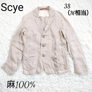 Scye 사이 린넨 자켓 겉옷 린넨 100% 아이보리