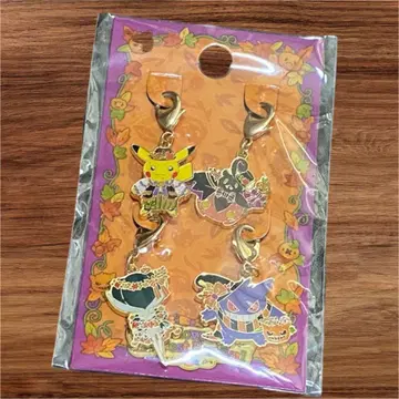 포켓몬스터 포켓몬 센터 한정판 할로윈 메탈 참 세트