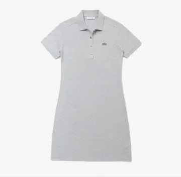 LACOSTE 폴로 원피스 반팔 그레이