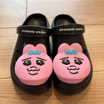 빤쮸토끼 샌들 블랙 L 사이즈
