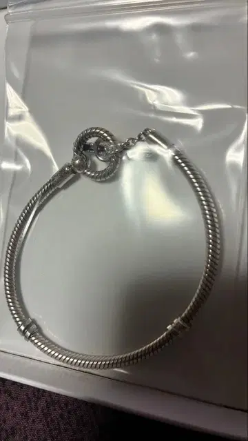 PANDORA 팔찌 스네이크 체인 T바 새상품급 중고 판도라