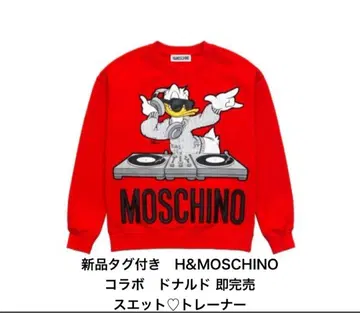 새상품 H&M x Moschino 디즈니 캐릭터 프린트 맨투맨