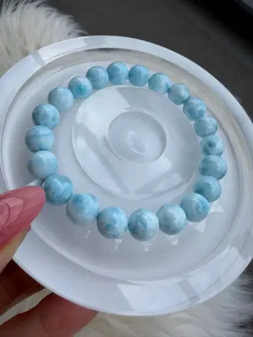 라리마 팔찌 9.5mm 원석 파워스톤 도미니카 산