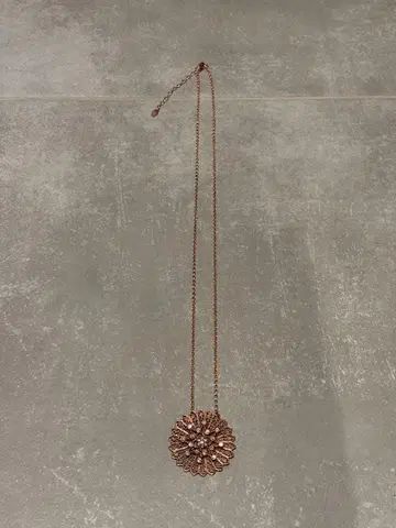 VENDOME BOUTIQUE 롱 목걸이 펜던트 핑크 골드