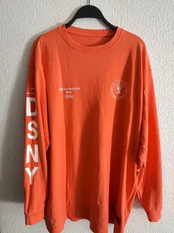 Heron Preston for DSNY 긴팔 티셔츠 오렌지