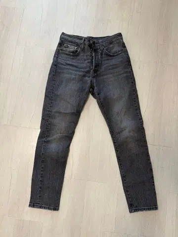 Levi's 501 S 스키니 데님 블랙