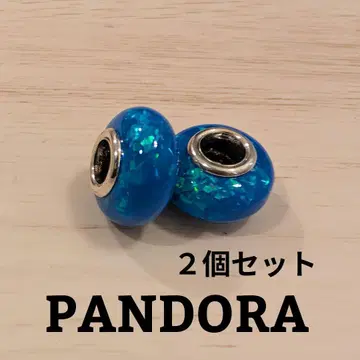 PANDORA 오팔레센트 오션 딥 블루 참 2개 세트