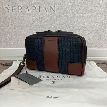 [미사용 새상품] 정가 11만 엔 SERAPIAN 클러치백 오션 블루