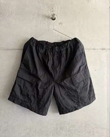MUJI Labo 신사 발수 나일론 카고 숏팬츠 신사 S 블랙 무인양품