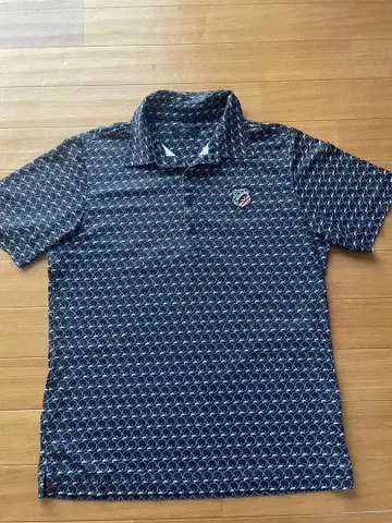 Callaway 피케 셔츠 헬멧 패턴 네이비 LL