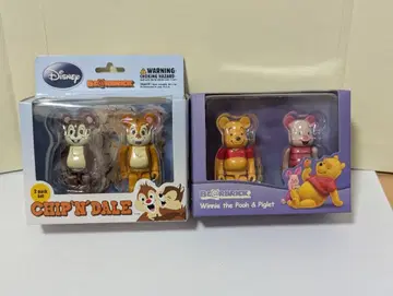 BE@RBRICK 디즈니 2종 세트 칩 & 데일 푸 & 피글렛