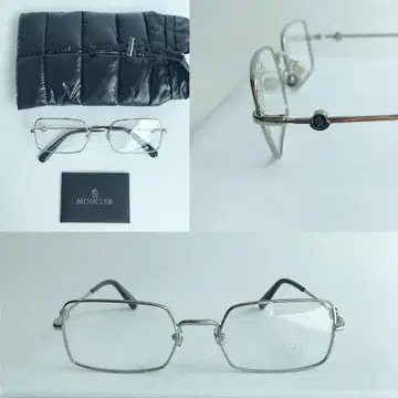 최종 가격 인하 MONCLER 안경 스퀘어 실버