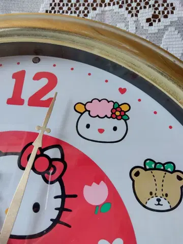 Hello Kitty 벽시계 레트로 헬로키티