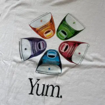 Apple iMac Yum. 빈티지 T셔츠 애플 기업계