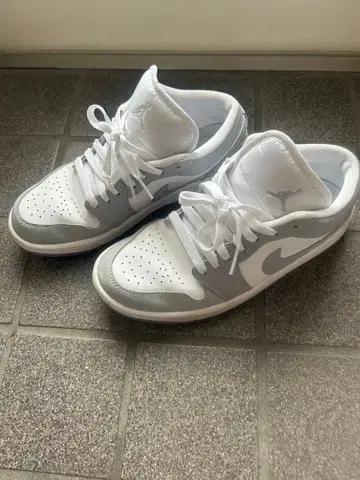 Jordan 1 Low White Grey 24cm