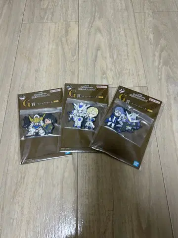 새상품 제일복권 기동전사 건담 철혈의 오펀스 G상 러버 참 3종