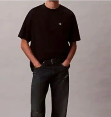 Calvin Klein Jeans 티셔츠 블랙 L 사이즈