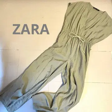 ZARA 올인원 살로펫 사이드 버튼 카키